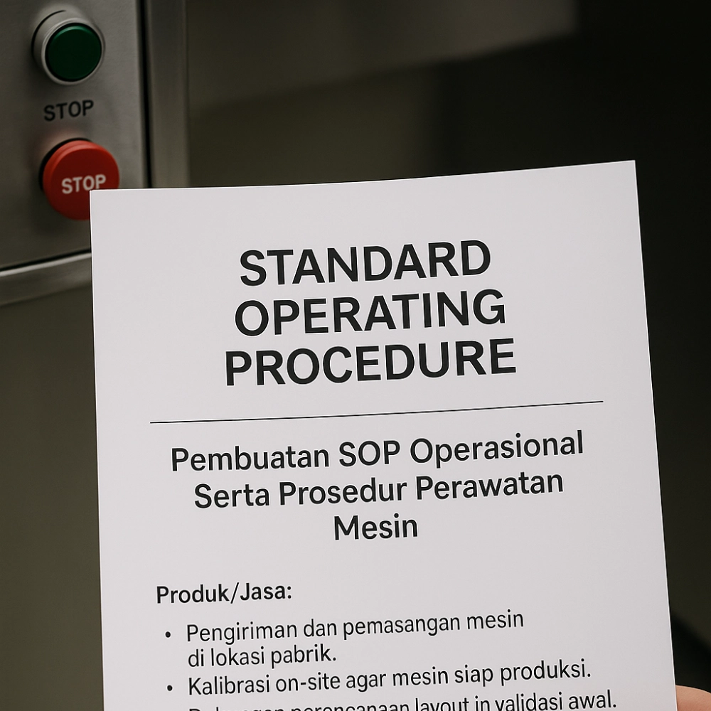 Pembuatan SOP Operasional Serta Prosedur Perawatan Mesin