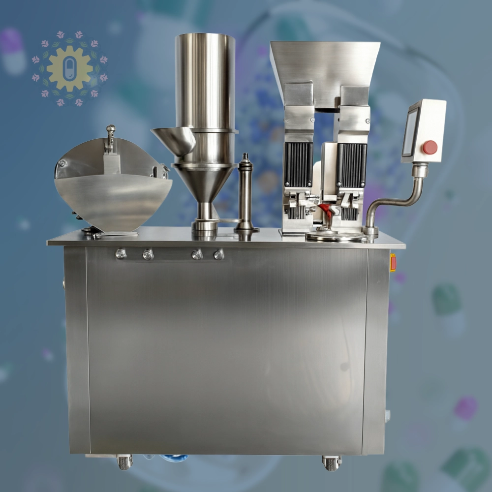 Semi-Automatic Capsule Filling Machine With Two Capsule Feeding Plates - Web 2